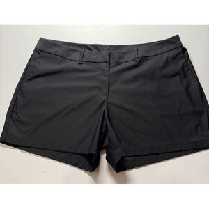 Nike Dri-Fit Black Women's Sz 16 Shorts 4" Inseam Pockets Athletic Golf Tennis
